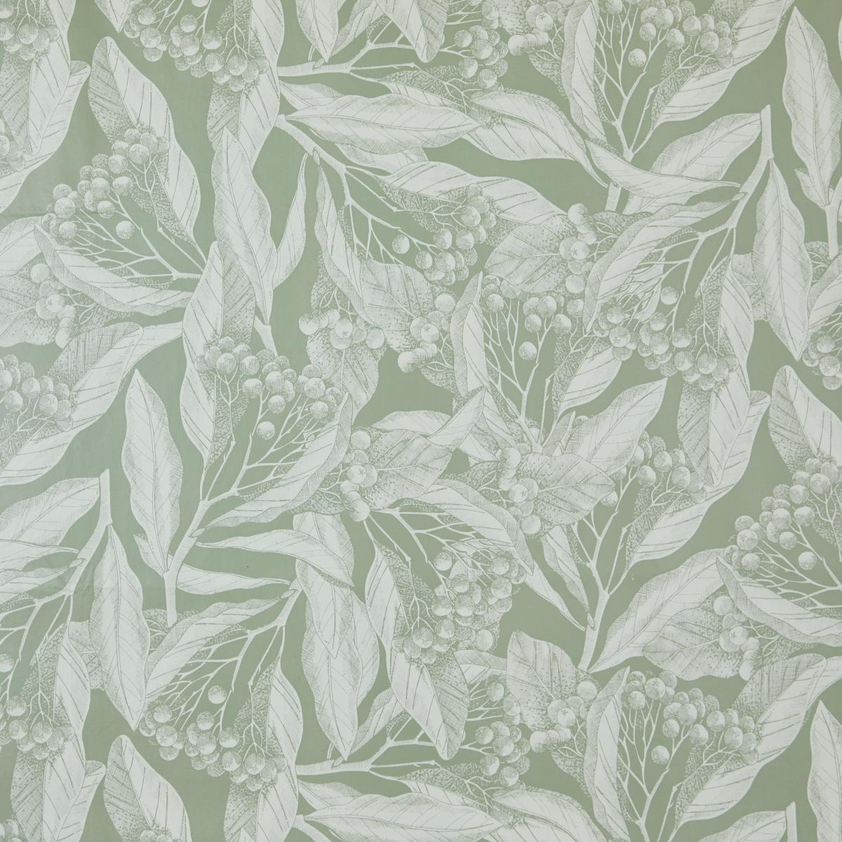 By the Metre Gaia PVC Sage Green/White – image 1