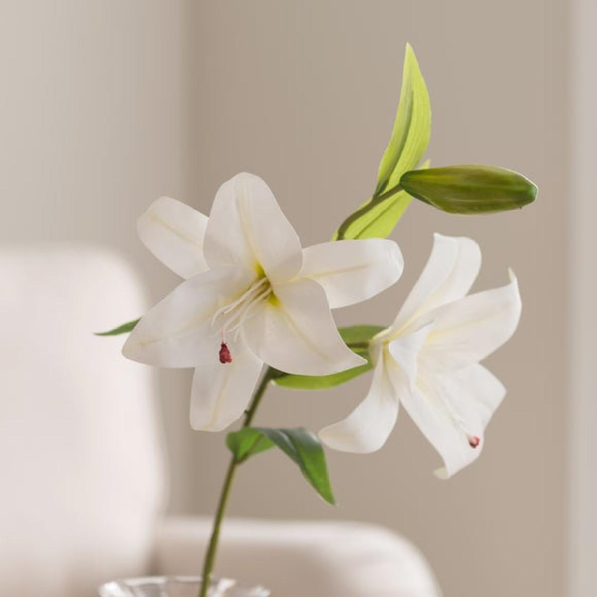 Artificial Stargazer Lily Stem – image 3