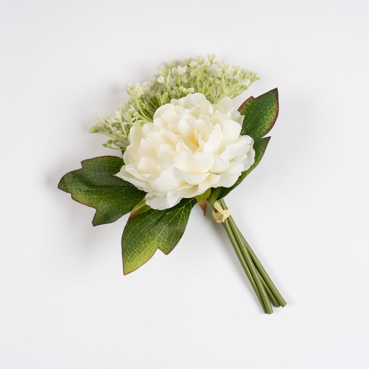 Set of 6 Artificial Peony & Gypsophila Posies – image 2