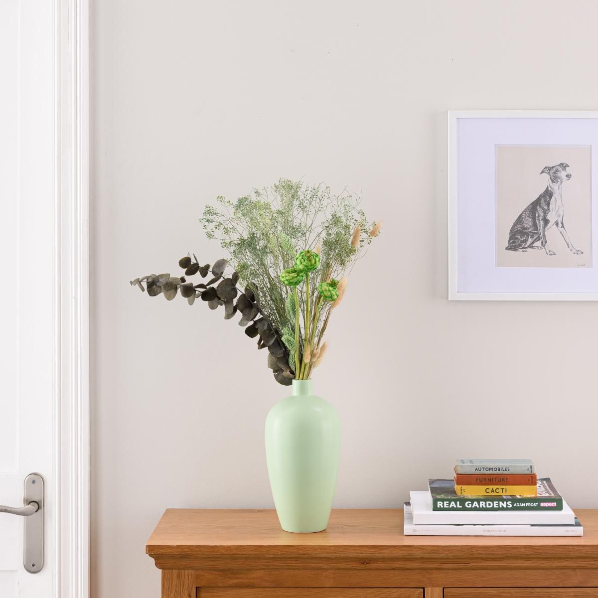 Dried Flower Medium Green Bouquet Green – image 2