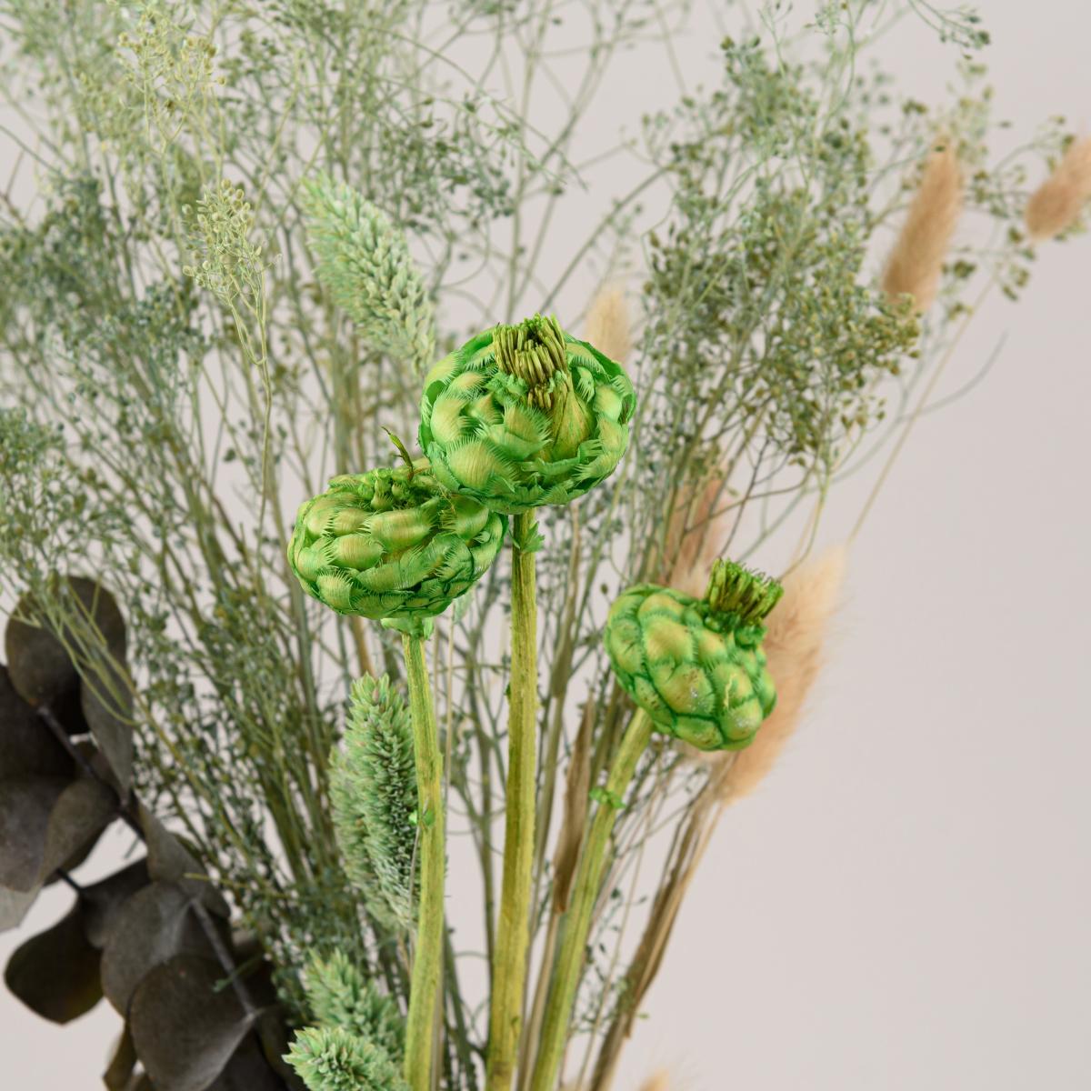 Dried Flower Medium Green Bouquet Green – image 4