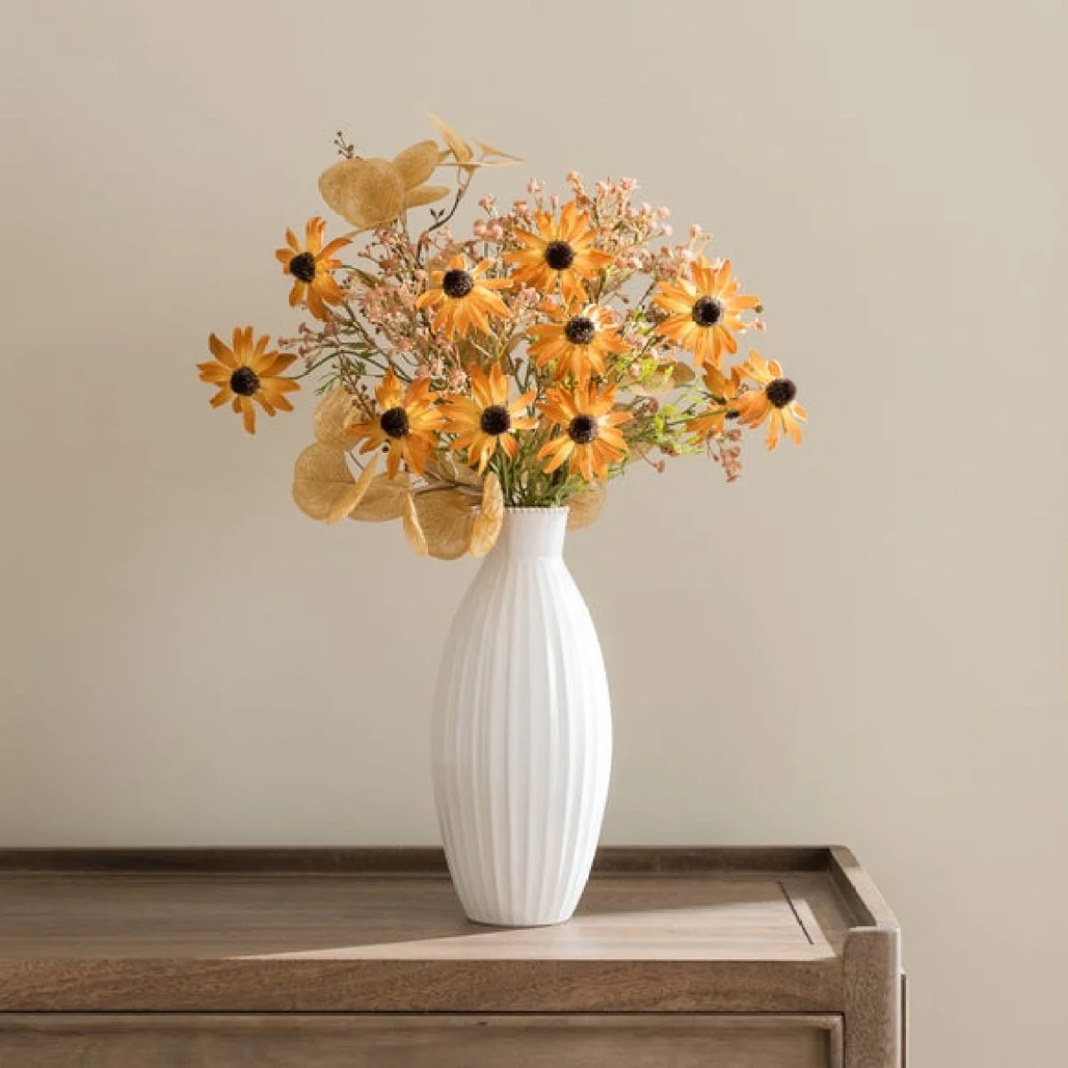 Artificial Orange Rudbeckia Autumnal Bouquet – image 4