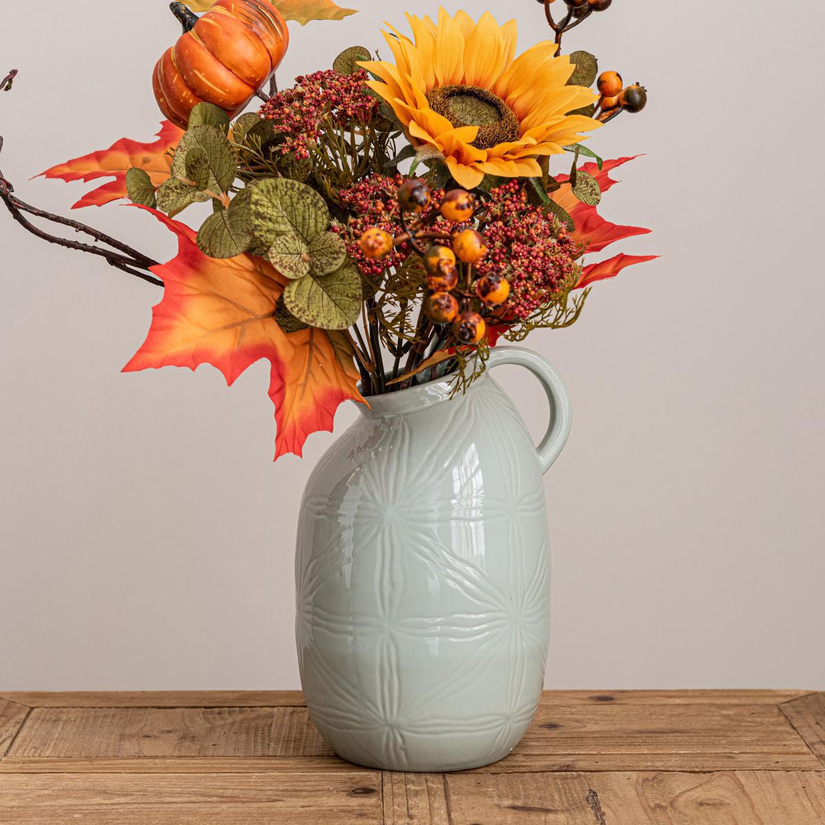 Sunflower in Ceramic Pot Orange – image 3