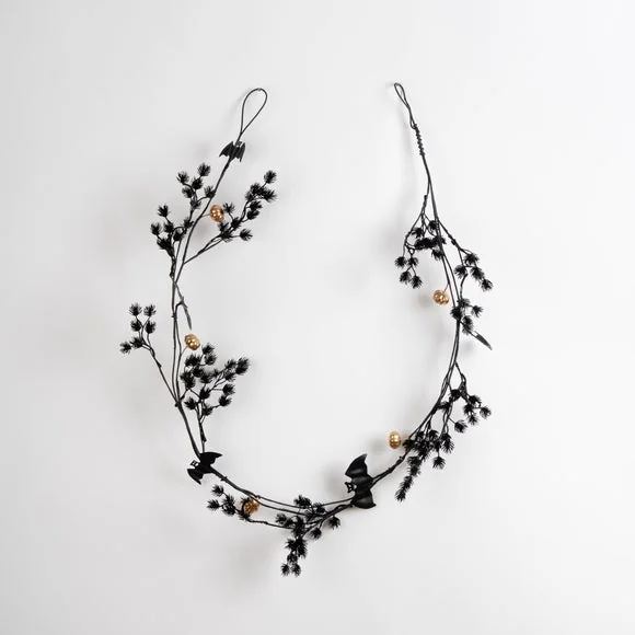 Set of 2 150cm Black and Gold Halloween Garlands – image 3