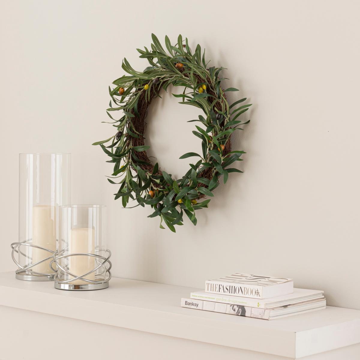 Churchgate Artificial Olive Wreath Green – image 2