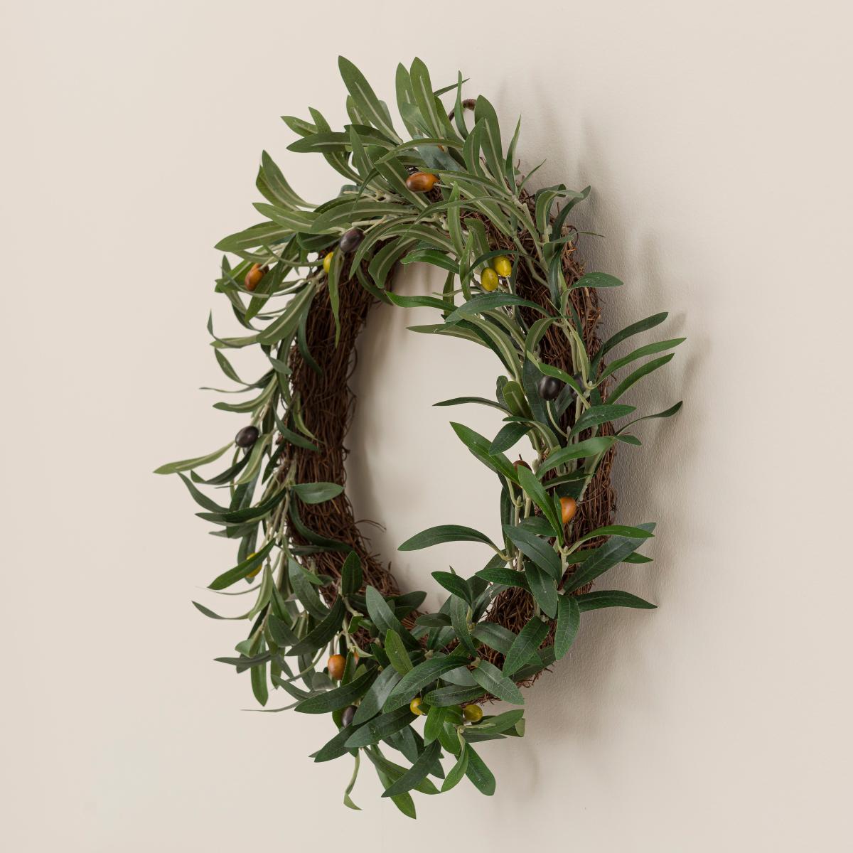 Churchgate Artificial Olive Wreath Green – image 3