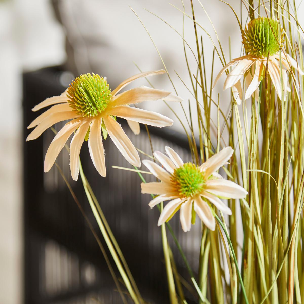 Daisy and Grass in Pot 80cm Green – image 2