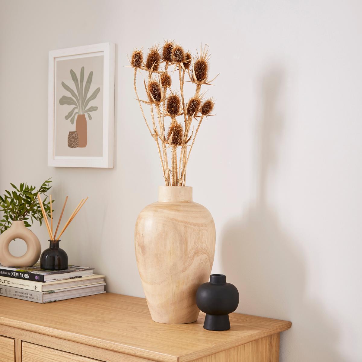 Dried Metallic Gold Thistle Bouquet Gold – image 2