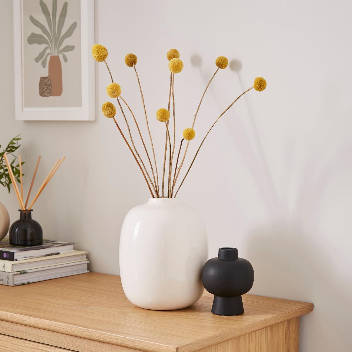 Dried Yellow Craspedia Bouquet Yellow – image 2