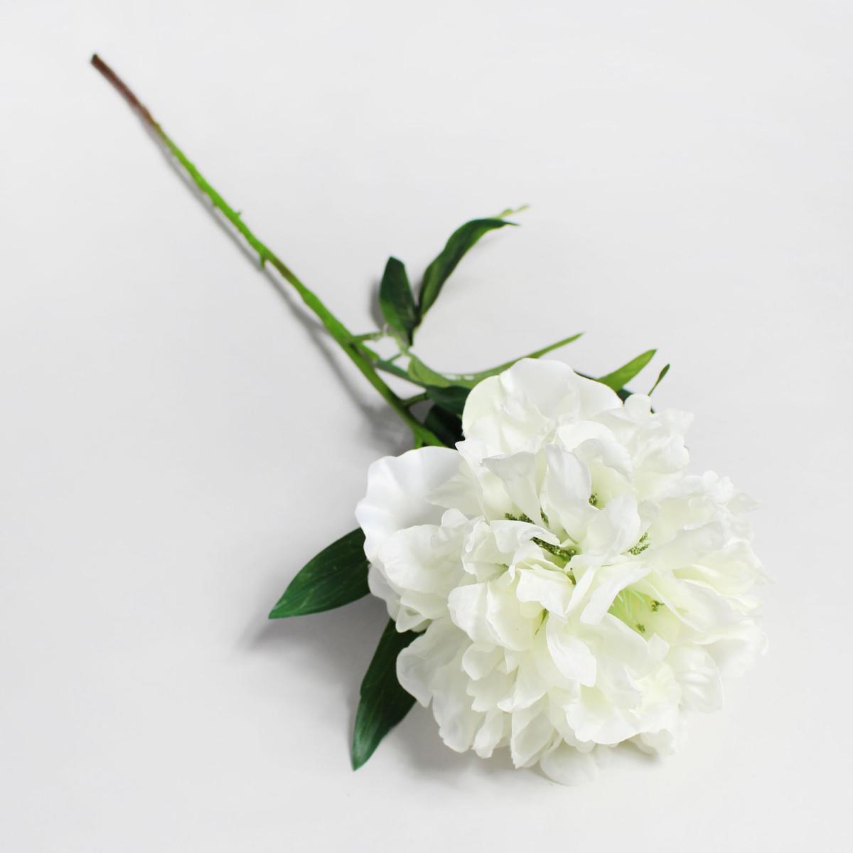 Pack of 12 Artificial Herbaceous Peony Cream Spray 78cm Cream – image 2