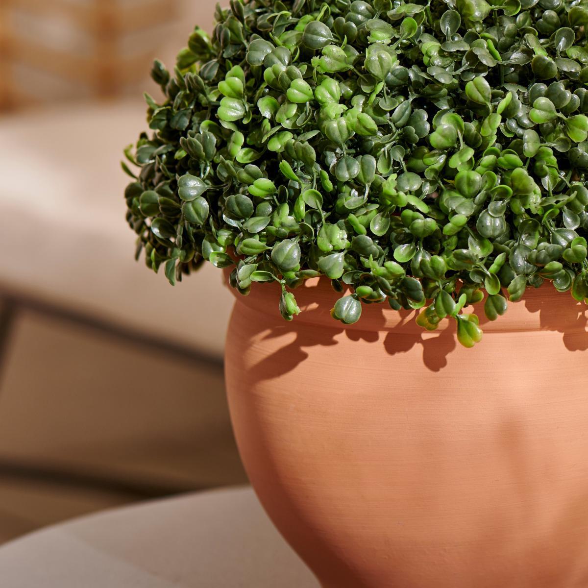 Artificial Topiary Ball Terracotta Pot Terracotta – image 2