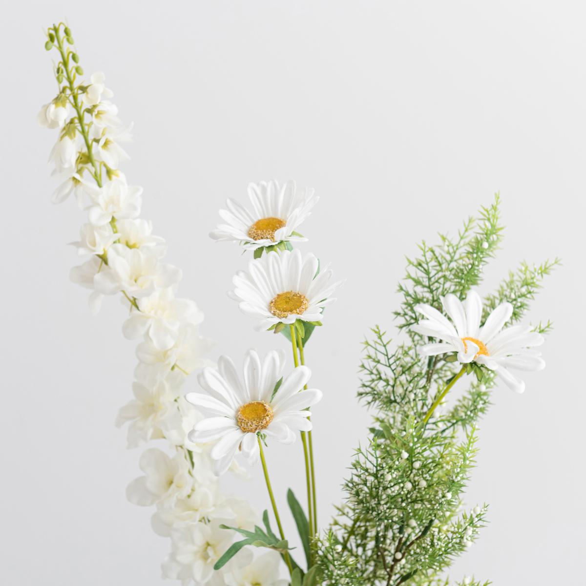 Daisy and Delphinium Letterbox Bouquet Green – image 2