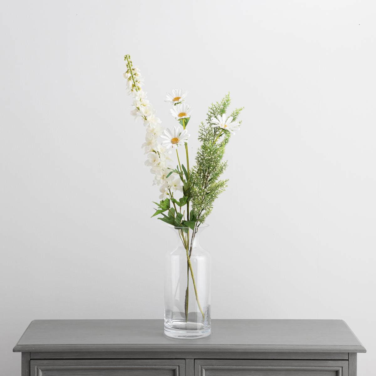 Daisy and Delphinium Letterbox Bouquet Green – image 3