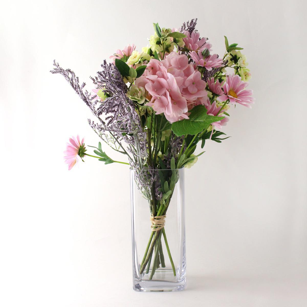Florals Forever Freya Hydrangea Luxury Bouquet Pink 63cm Pink, Green and Yellow – image 5