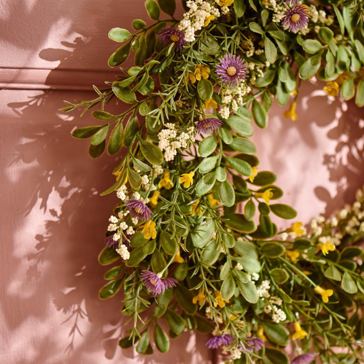 Floral Wreath 40cm MultiColoured – image 2