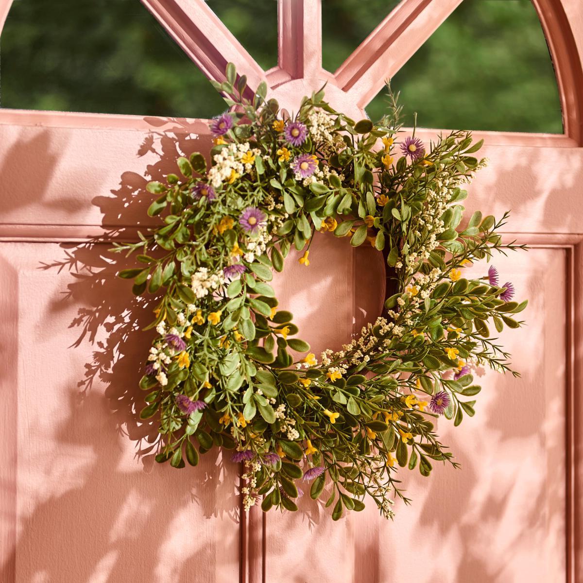 Floral Wreath 40cm MultiColoured – image 1