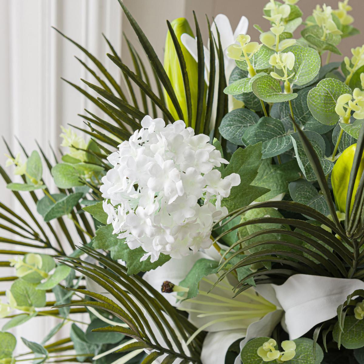 Florals Forever Grace Lily Luxury Bouquet White 63cm Green and White – image 3