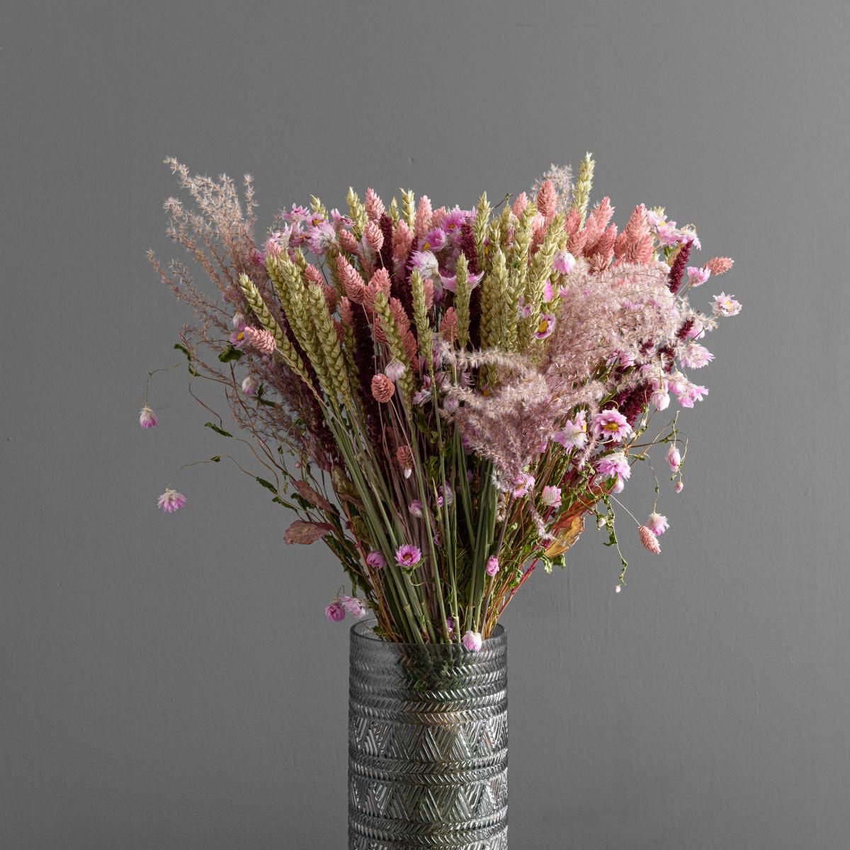 Dried Pink Phalaris Bouquet Pink – image 2