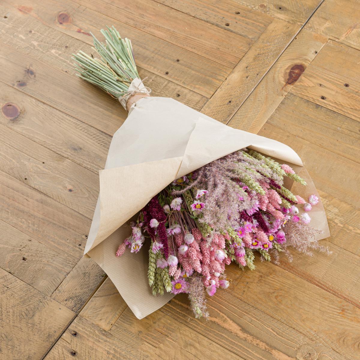 Dried Pink Phalaris Bouquet Pink – image 6