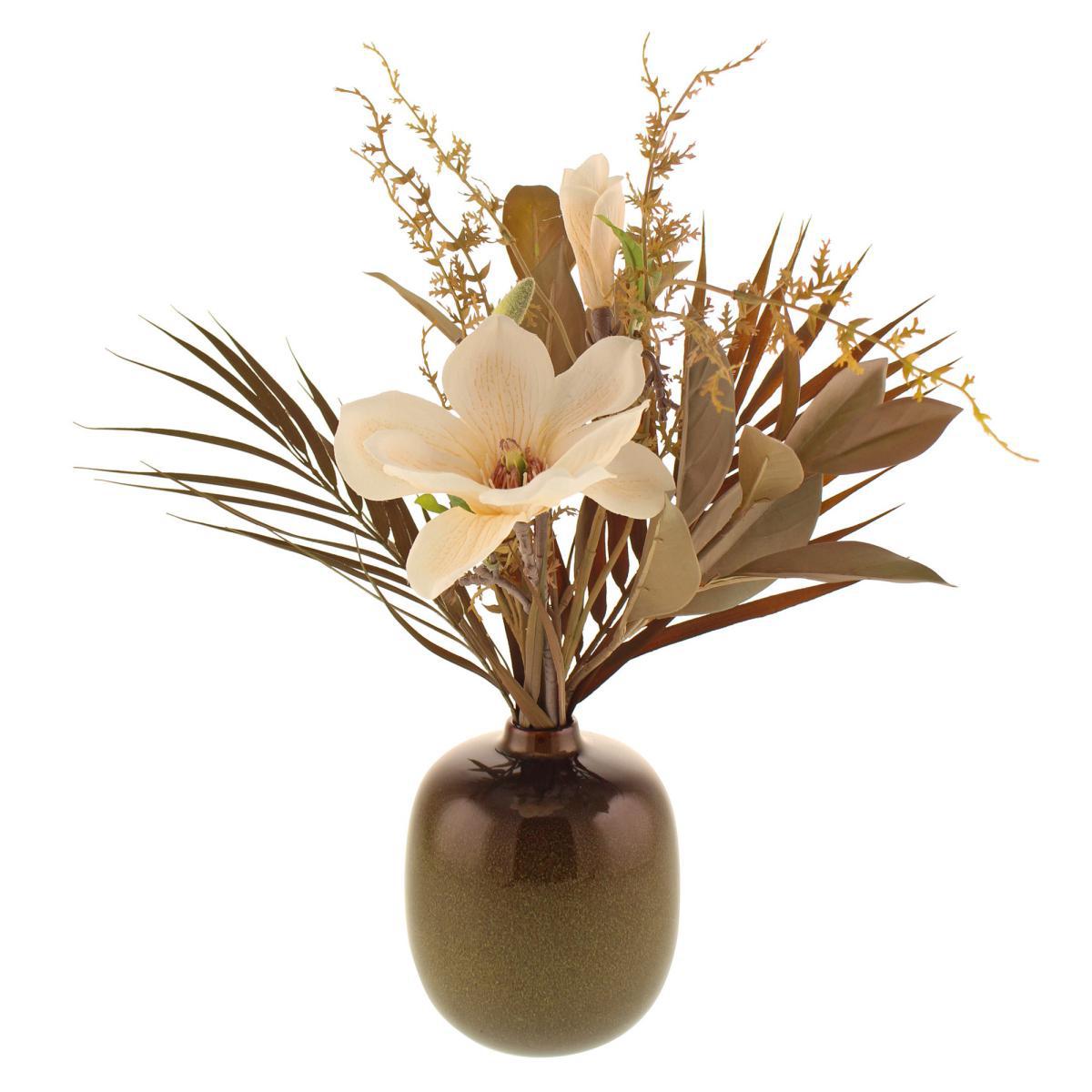 Magnolia in Ceramic Vase Off-White – image 4