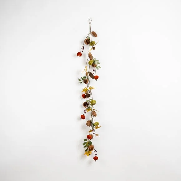 Artificial Pumpkin Autumn Foliage Garland – image 2