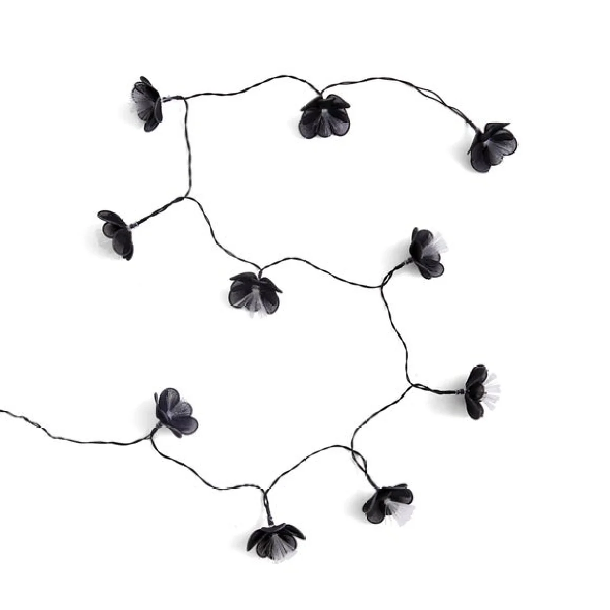Black Flower Icon Optic String Lights – image 3