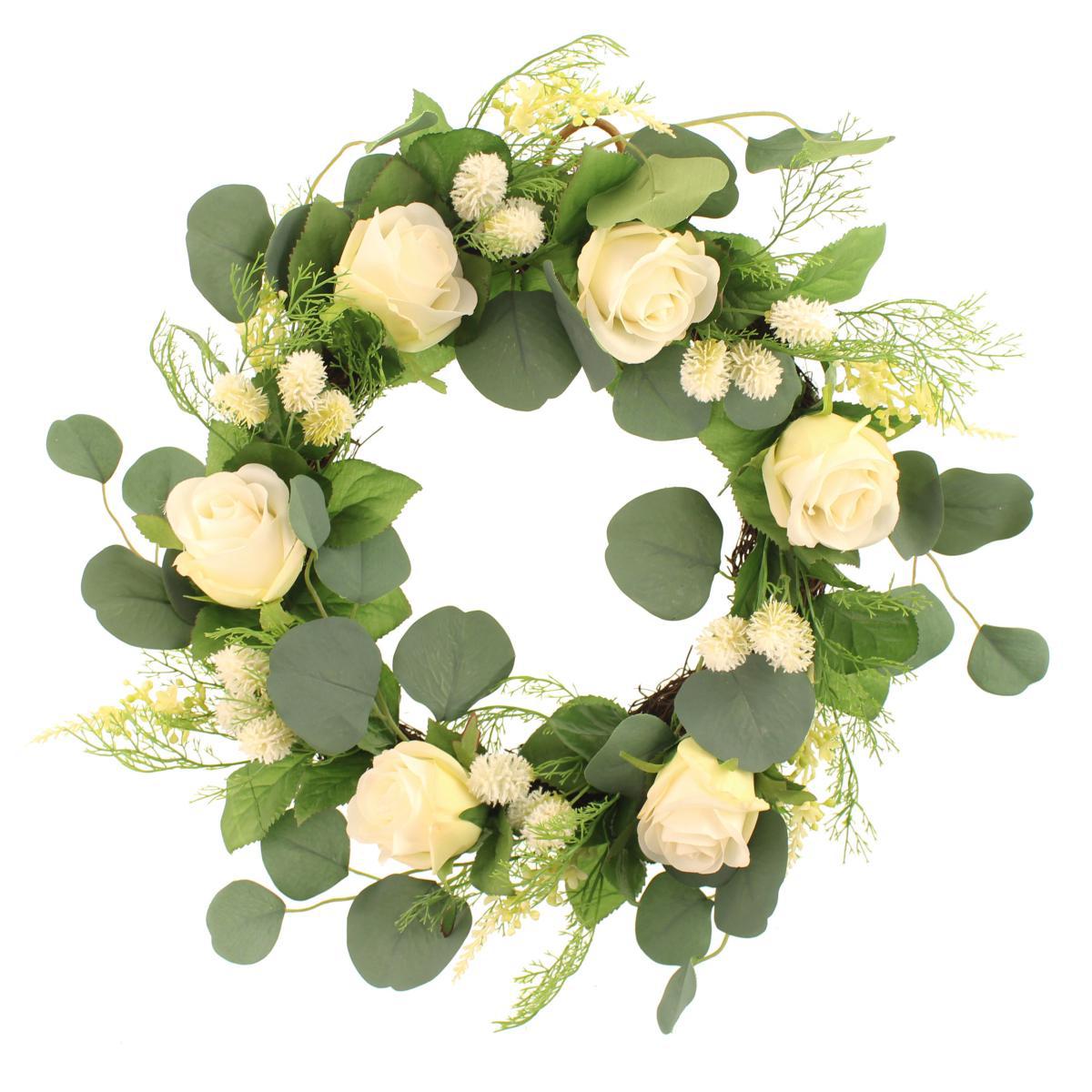 Traditional Wedding Wreath Green/Yellow – image 2