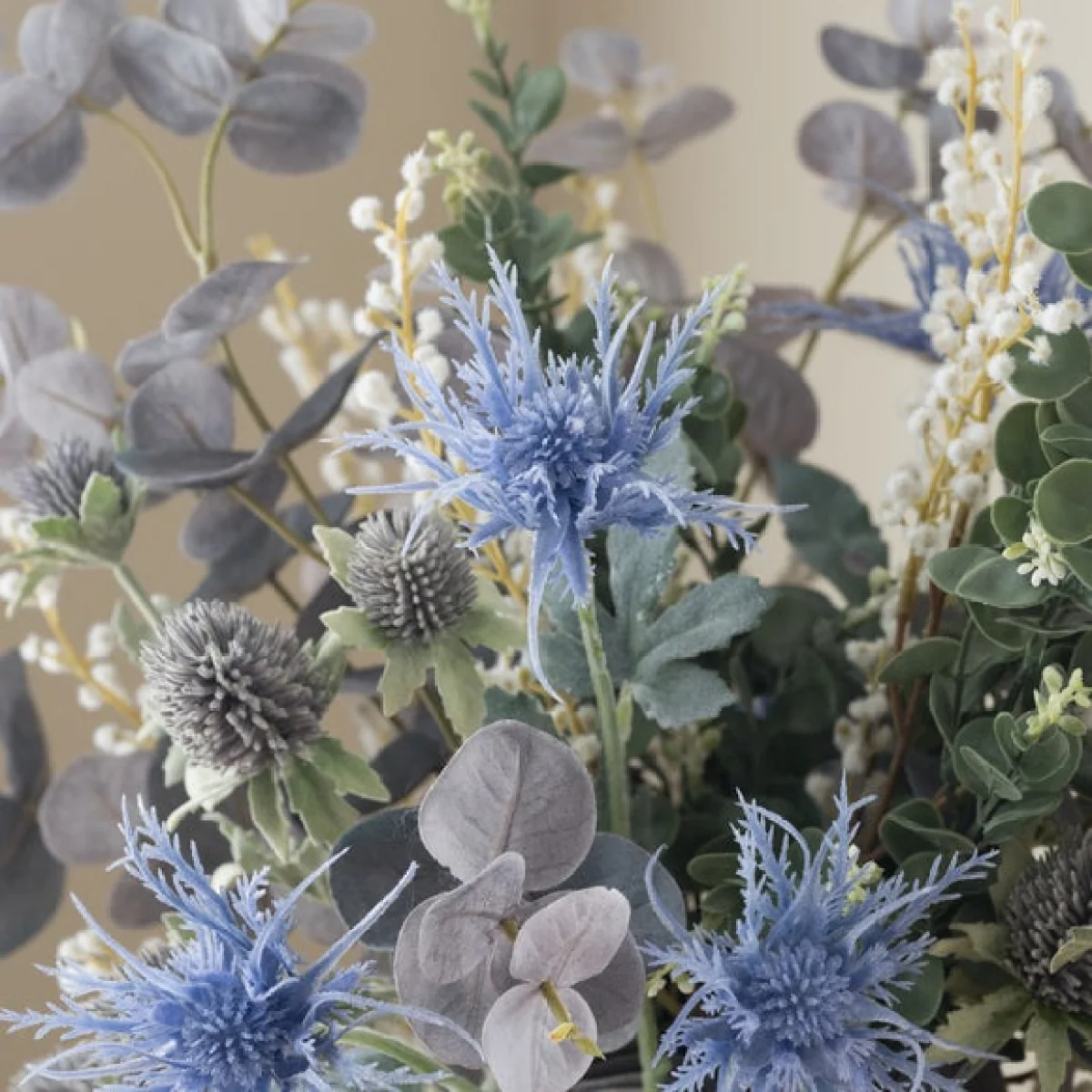 Artificial Delilah Blue Thistle Bouquet – image 3