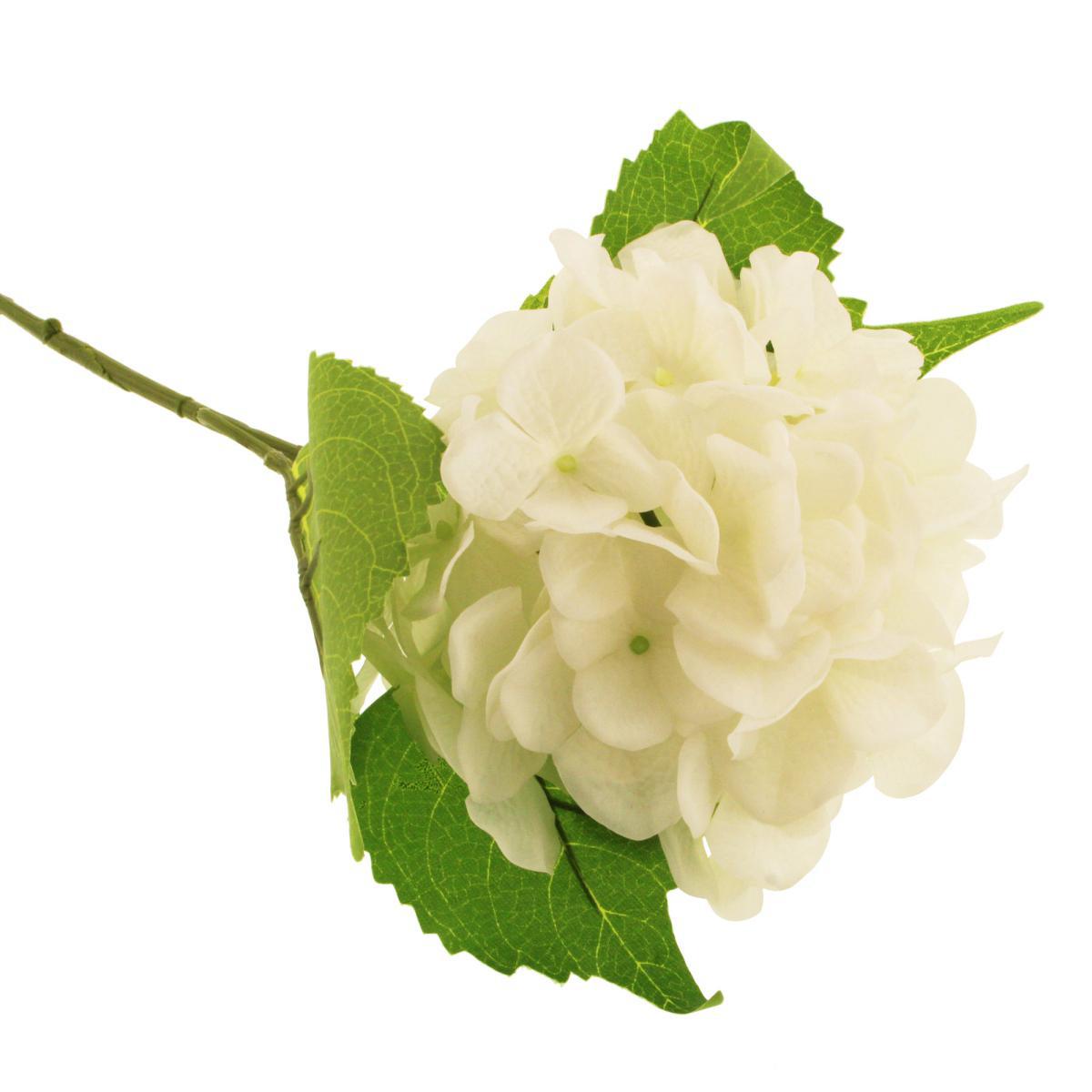 Premium Real Touch Ball White Hydrangea 3 Pack White – image 3