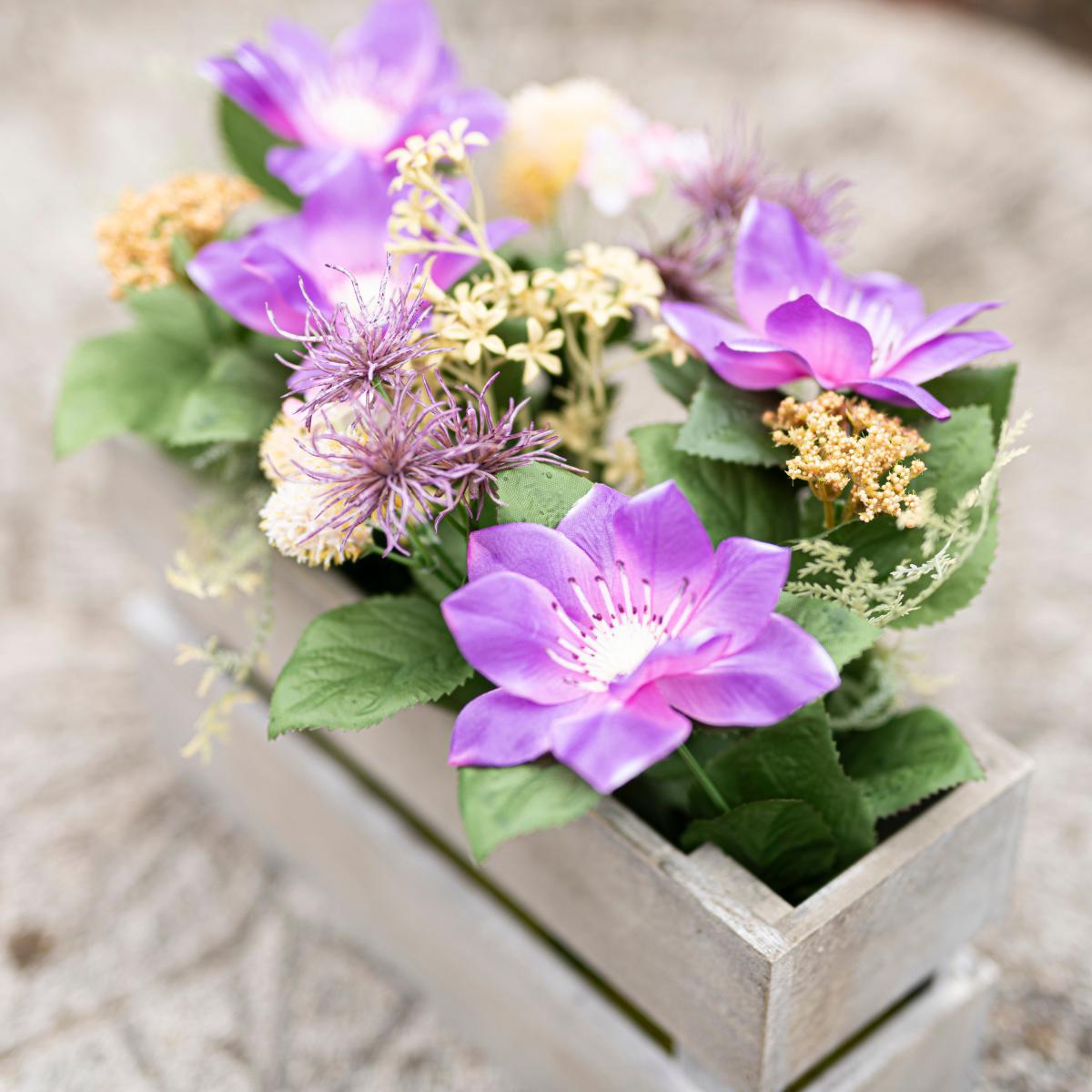 Large Wild Floral Crate Purple/Green – image 2