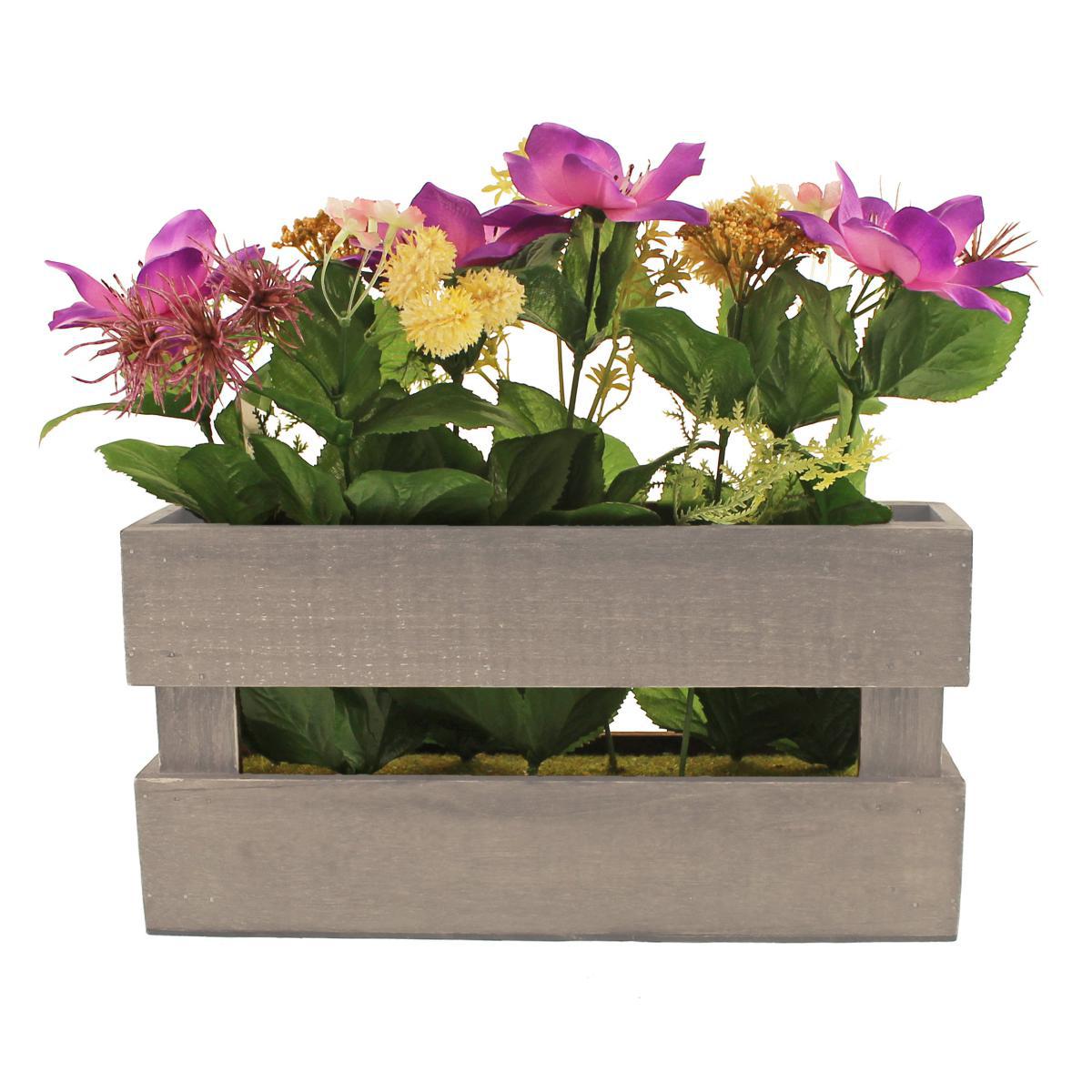 Large Wild Floral Crate Purple/Green – image 3