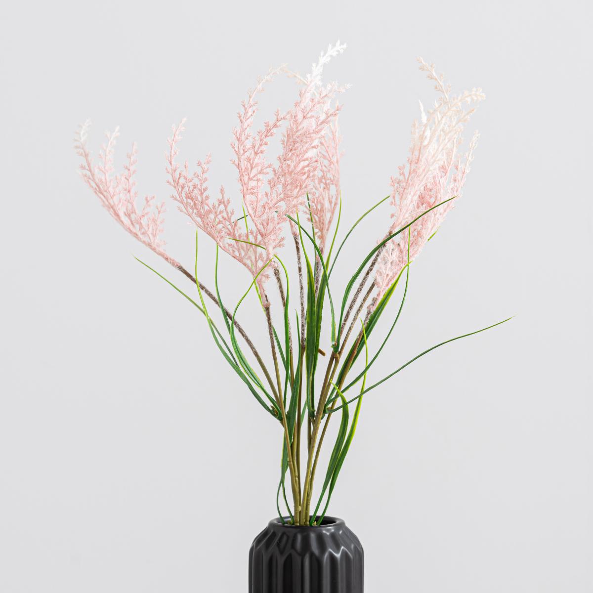 Pack of 12 Artificial Pink Seeding Grass Bundle Pink – image 4