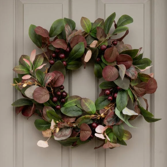 Artificial Seasonal Foliage Wreath – image 1