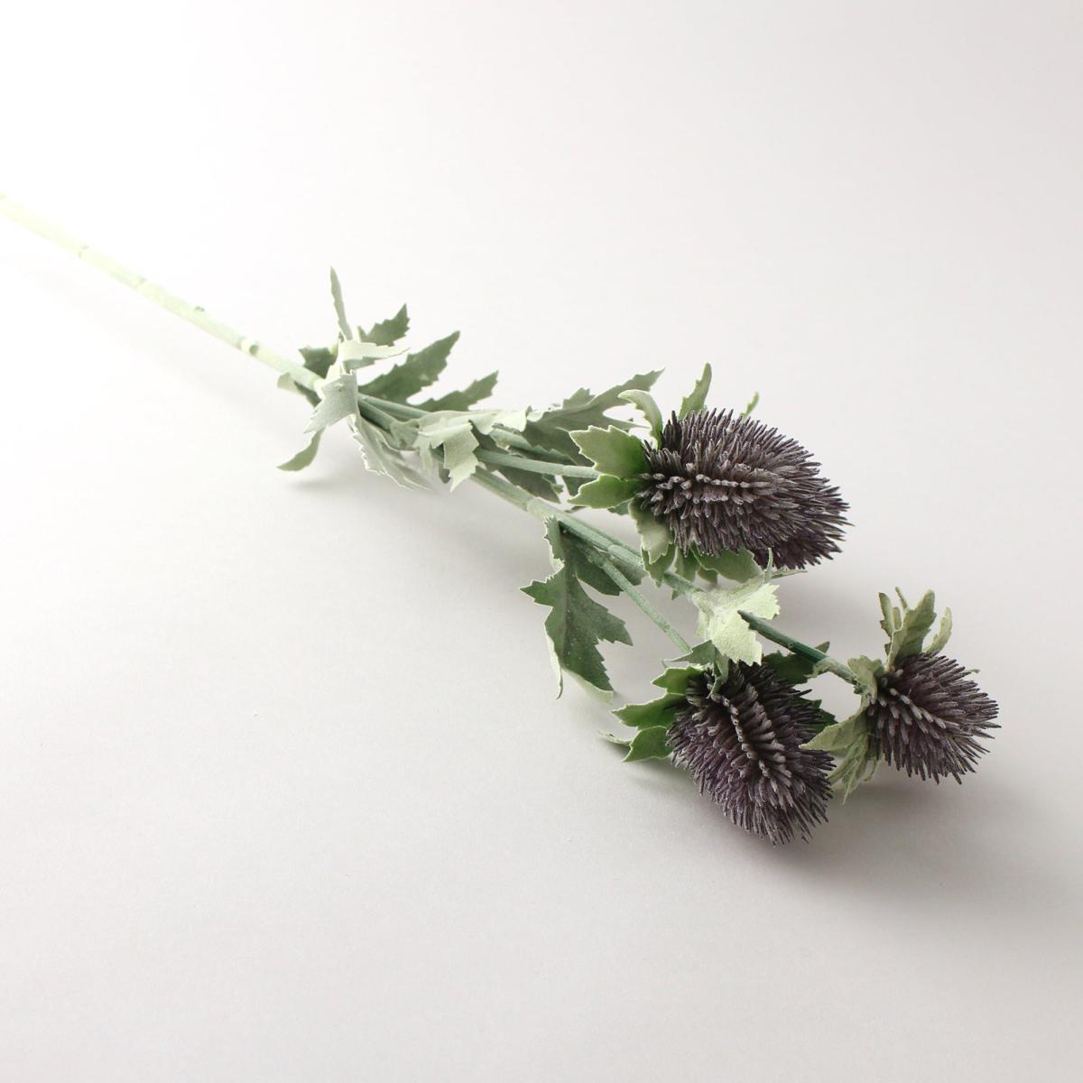 Artificial Thistle Purple Single Spray 70cm Green and Purple – image 1