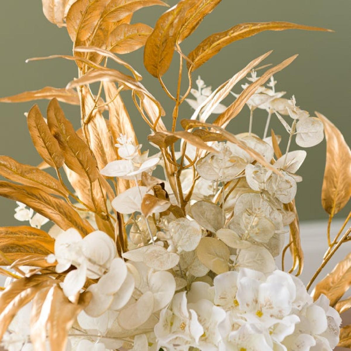 Artificial Metallic Hydrangea Bouquet – image 4