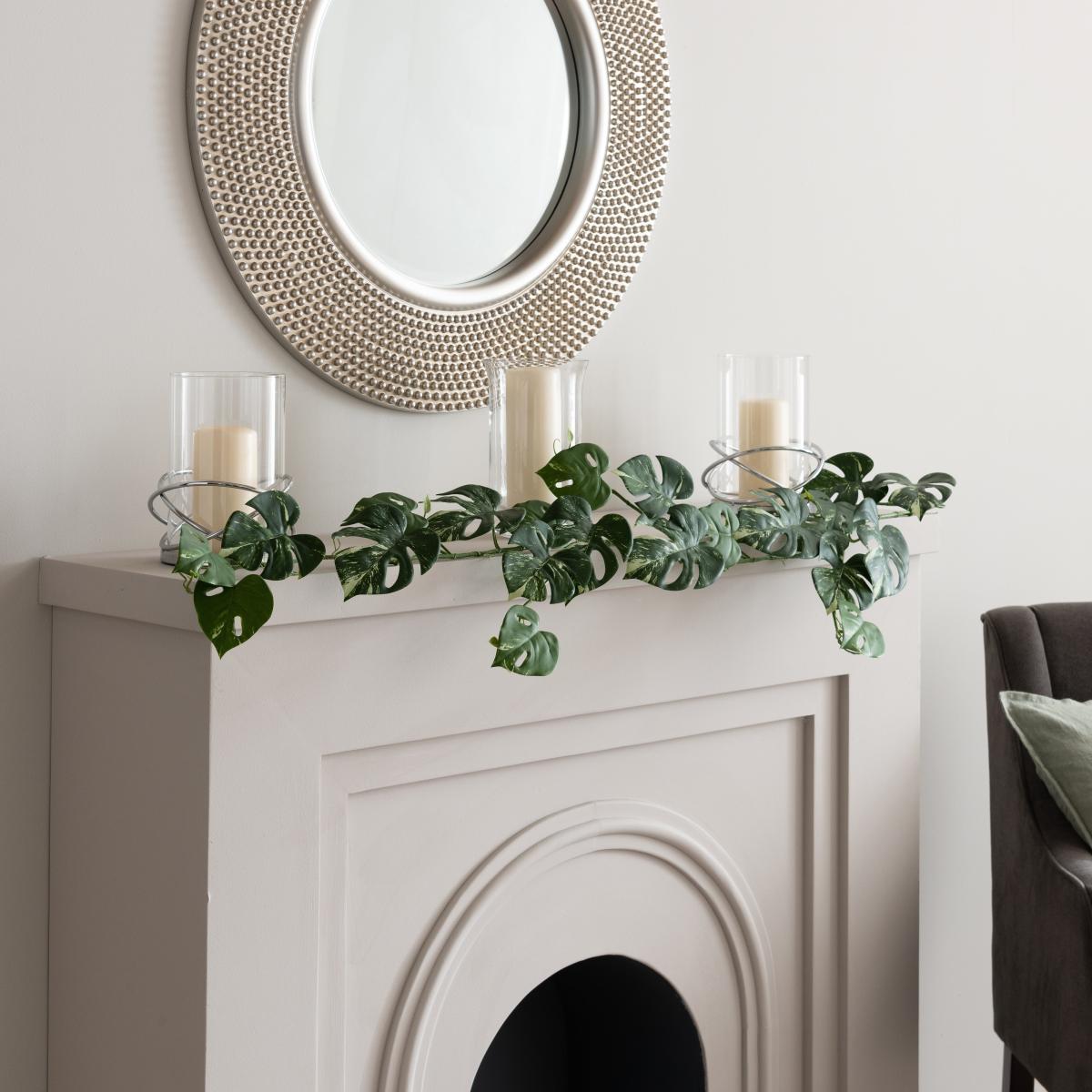 Variagated Monstera Garland 135cm Green – image 3