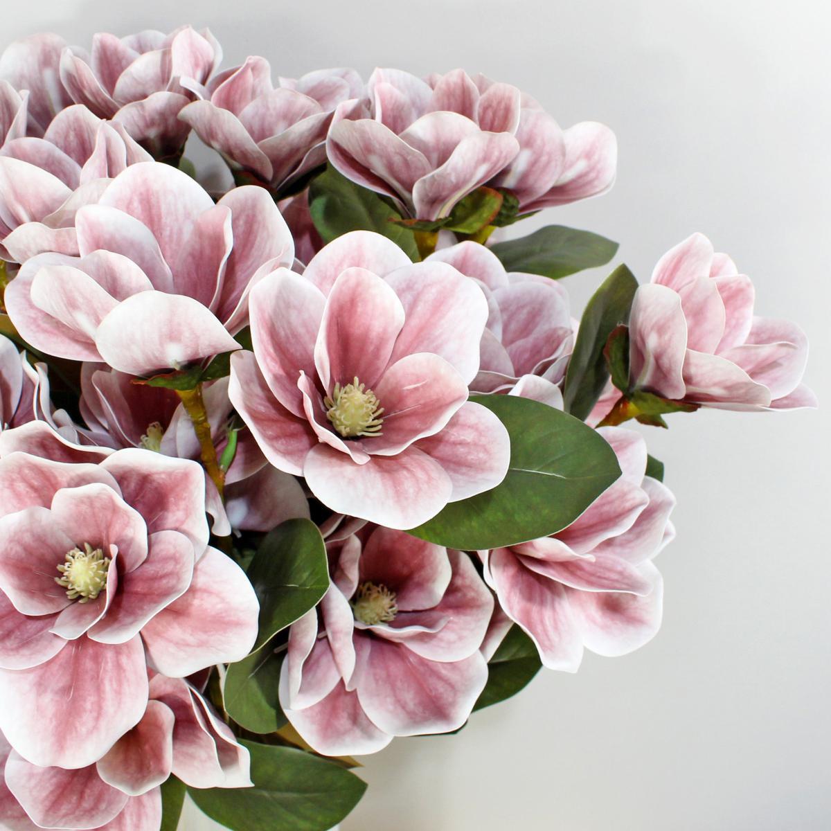 Pack of 12 Artificial Mauve Magnolia Spray Purple – image 2