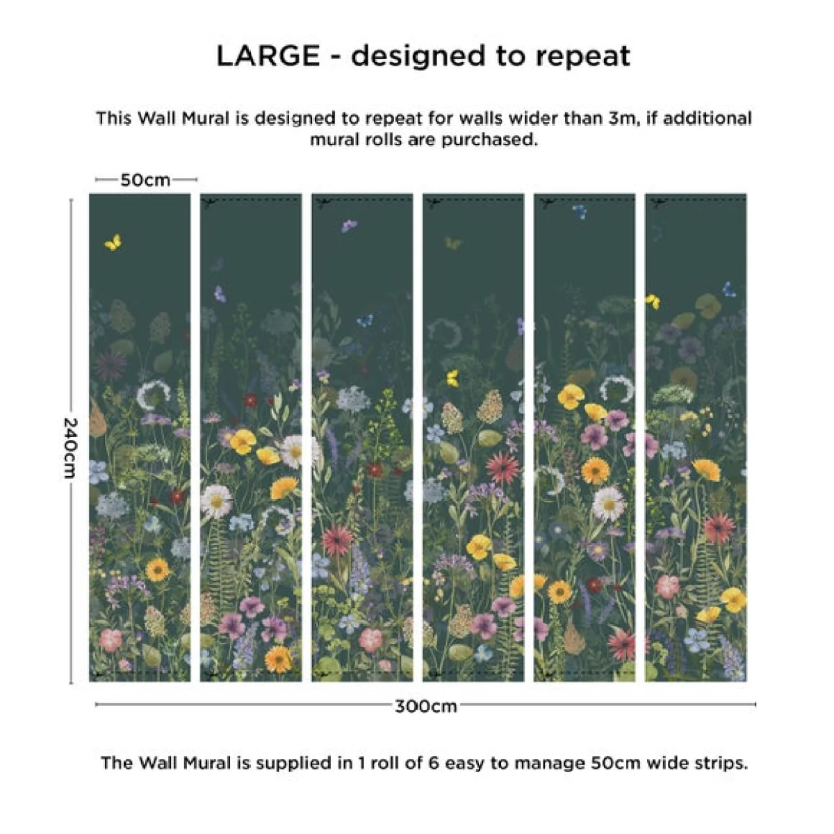 Spring Flowers Large Mural – image 4