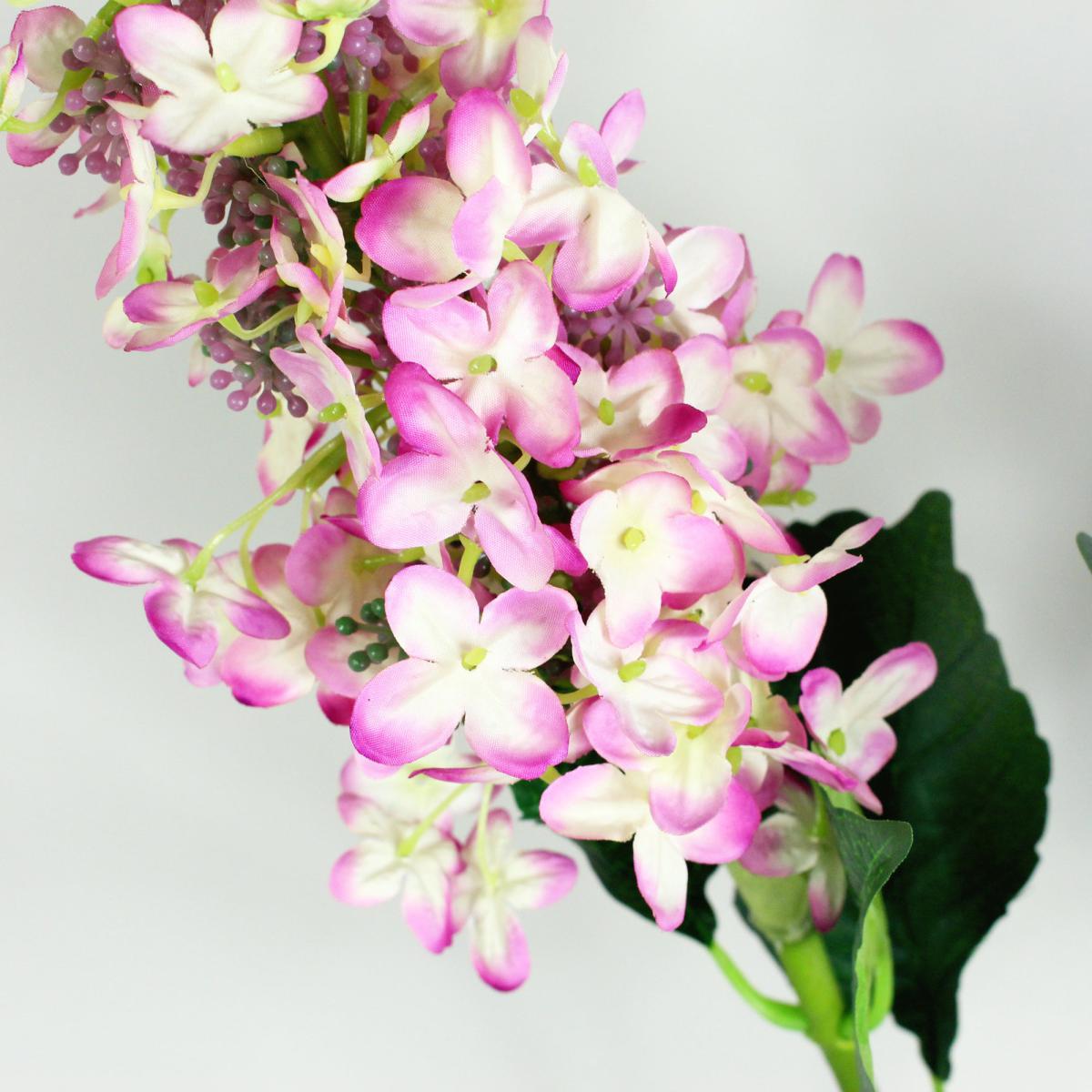 Pink/Cream Mountain Hydrangea Stem 3 Pack Pink – image 2