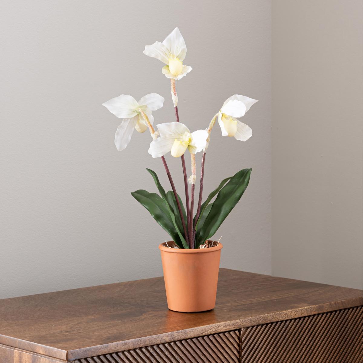 Real Touch Cream Slipper Orchid 50cm White – image 4