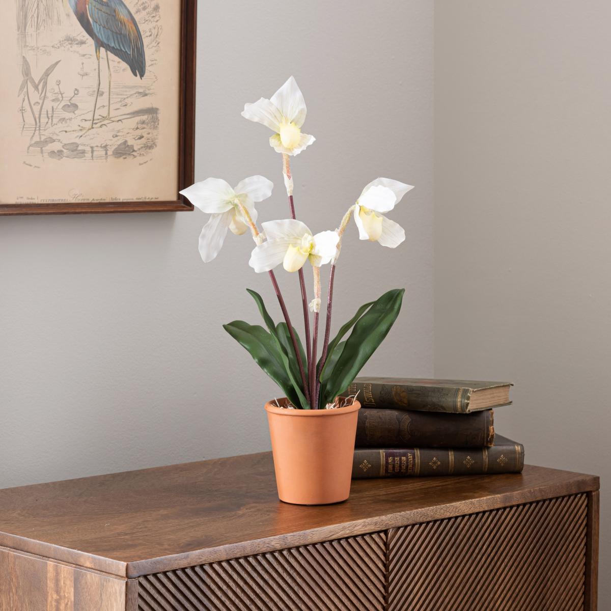 Real Touch Cream Slipper Orchid 50cm White – image 1