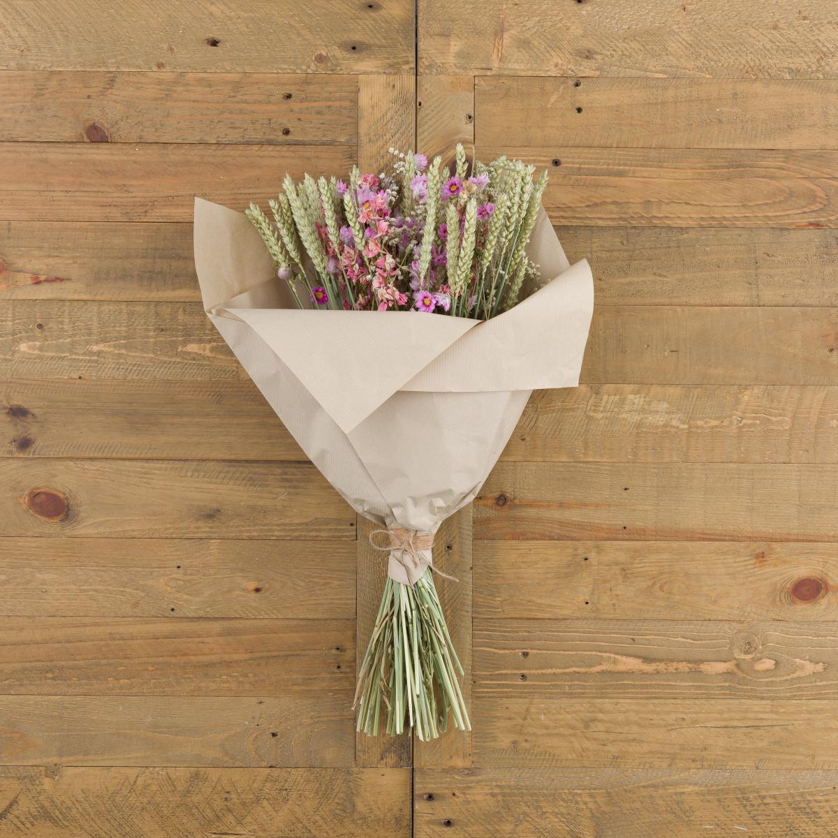 Dried Pink Delphinium Bouquet Pink – image 7