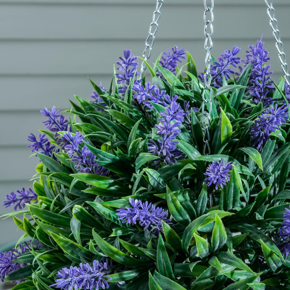 Topiary Ball Purple Flower 25cm Green – image 2