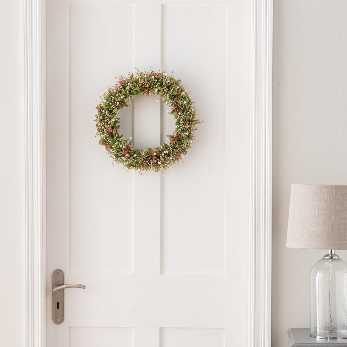 Gypsophila Wreath Pink 35cm Pink – image 2