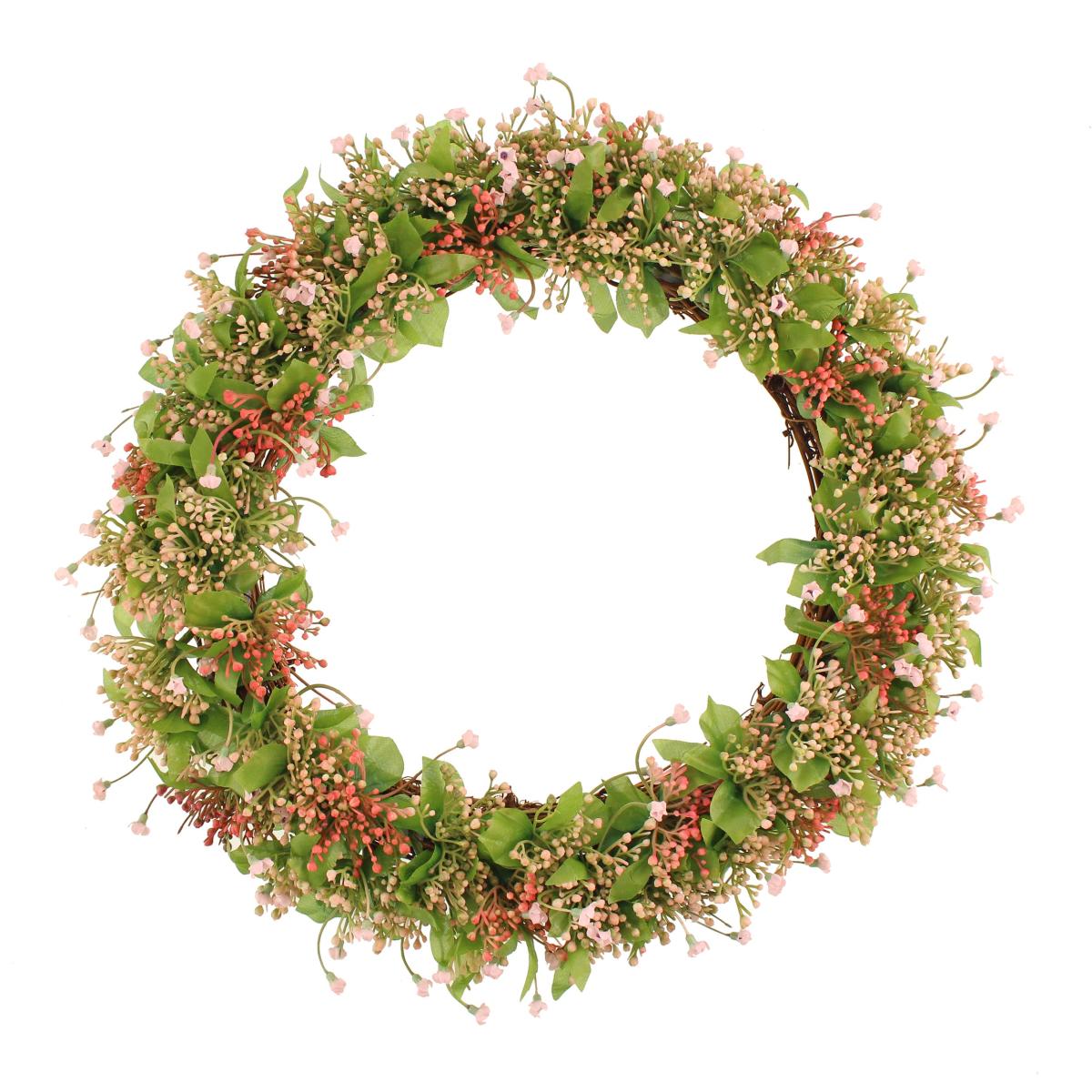Gypsophila Wreath Pink 35cm Pink – image 5