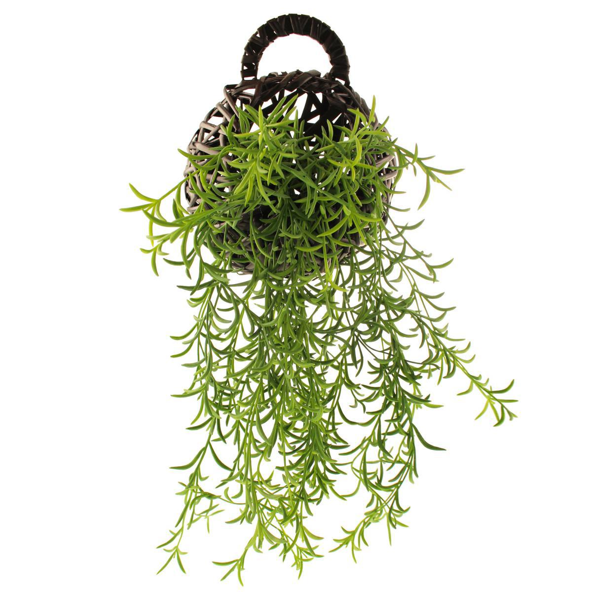 Artificial String of Needles in Basket Green – image 3