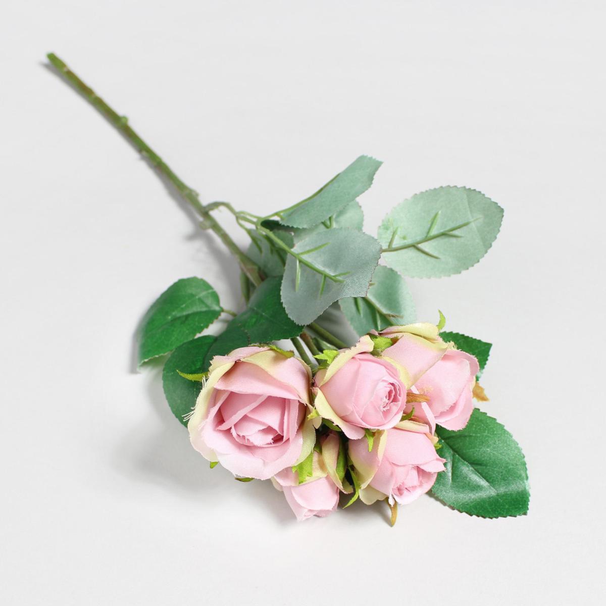 Pack of 24 Artificial Rose Pink Spray 32cm Pink – image 3