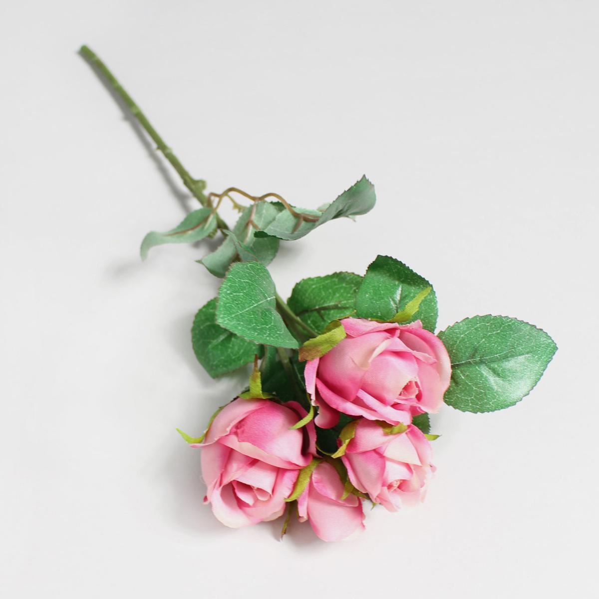 Pack of 24 Artificial Rose Pink Spray 32cm Pink – image 4