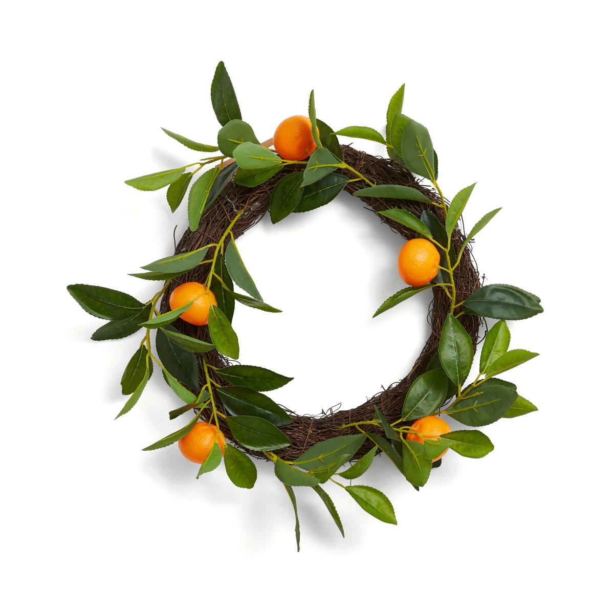 Artificial Orange Wreath Orange – image 3