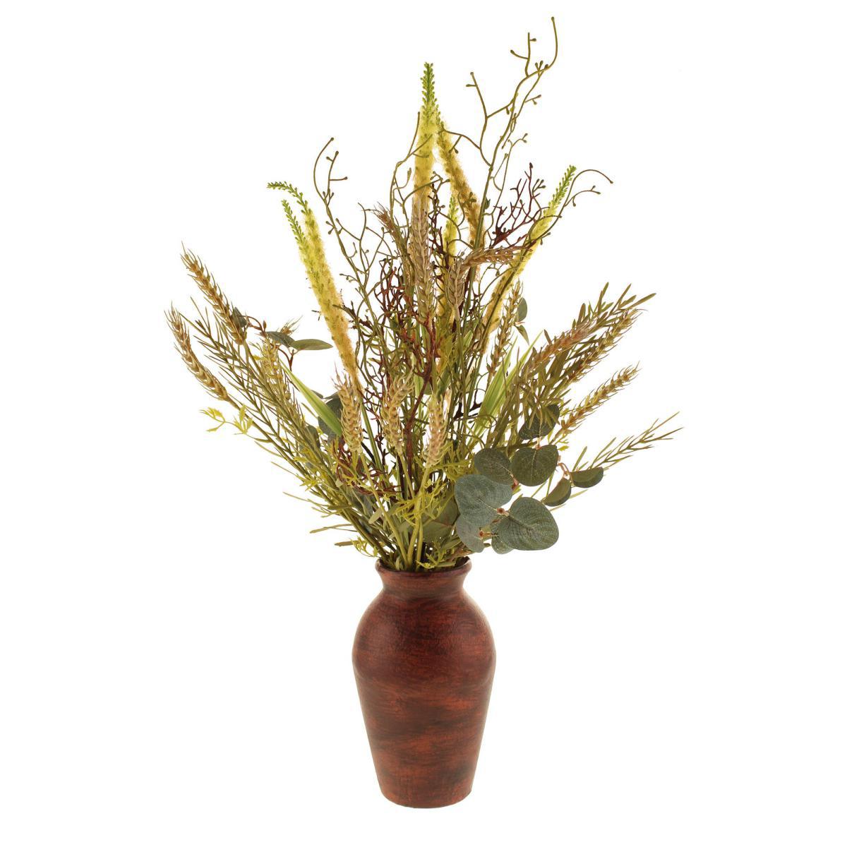 Autumn Arrangement in Recycled Paper Vase Green – image 4
